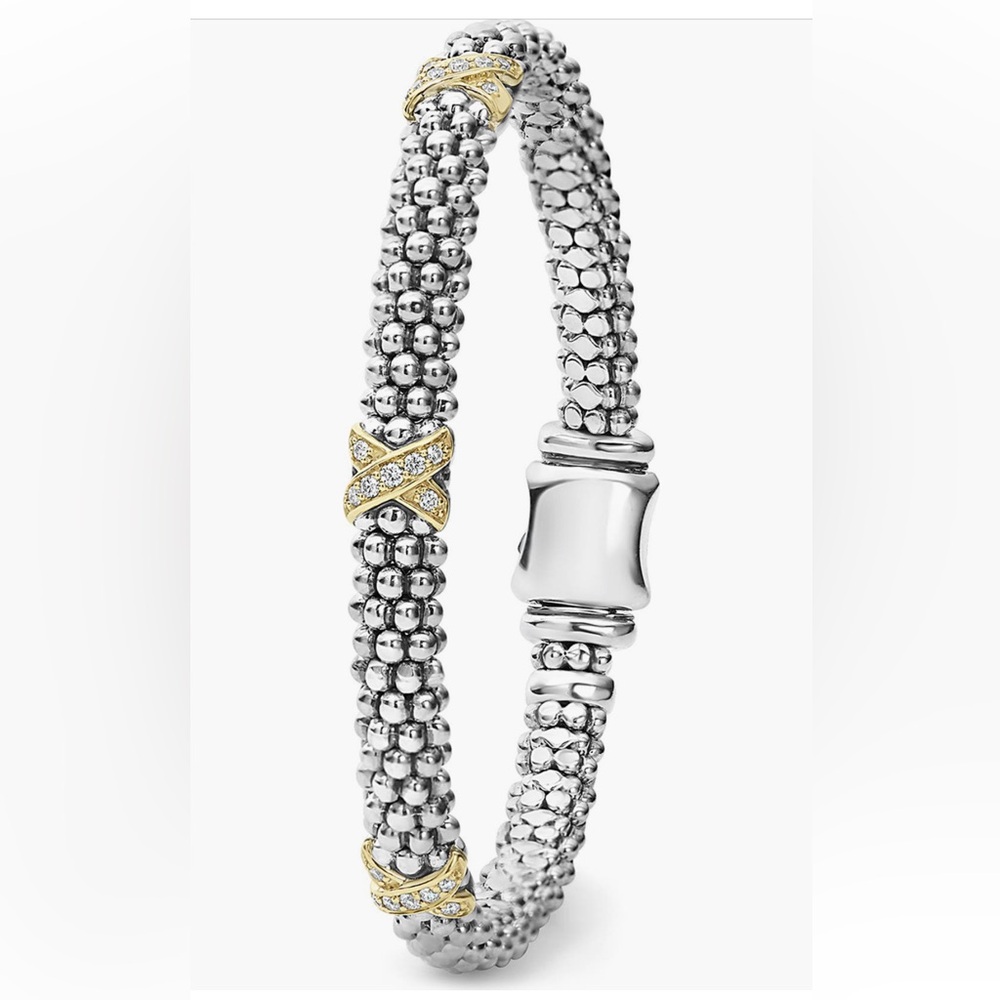 LAGOS Signature Caviar Diamond Rope Bracelet